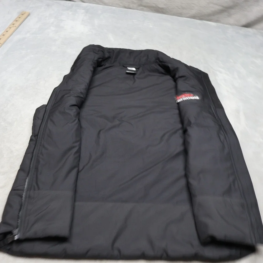 North Face Vest Womens Small Black Everyday Insulated Full Zip Light Warm LOGO